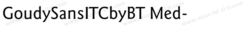 GoudySansITCbyBT Med字体转换
